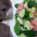 korakko's cooksnap of when they made きゅうりとハムの中華風炒め.
