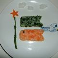 レオ２１'s cooksnap of when they made こどもの日♪離乳食おかゆでこいのぼり.