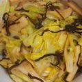 ぺんぺん号's cooksnap of when they made 春キャベツとえりんぎの塩昆布炒め.