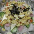 まあくんのおくさん's cooksnap of when they made 簡単・安い！サラダ寿司☆.