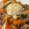 ひろくんかあさん's cooksnap of when they made 合い挽き肉で♩ワンパンそぼろビビンバ丼.