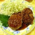 なつうさ's cooksnap of when they made あれ??　なめたけハンバーグ(・・?.