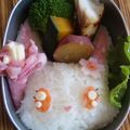 maritta's cooksnap of when they made 簡単！キャラ弁☆ジュエルペットのルビー♪.