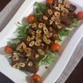 うに１１８'s cooksnap of when they made 牛ロースステーキにんにくソース.