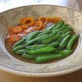 マッハママ's cooksnap of when they made レンジde簡単さやえんどうの煮びたし♪.