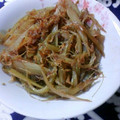 Yuminmama's cooksnap of when they made うどの皮＆桜えびの金平（きんぴら）.