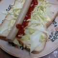 kuishinboF's cooksnap of when they made 包丁いらずのホットドッグ風トースト.
