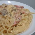 メイハー's cooksnap of when they made ベーコンたっぷり☆濃厚カルボナーラ.