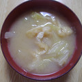せつみか's cooksnap of when they made ☆白菜とお揚げさんのお味噌汁☆.
