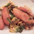 JUNSK's cooksnap of when they made お弁当にもウインナーとピーマンの玉子炒め.
