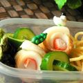 おしす's cooksnap of when they made お弁当に！かにかまちくわでクルクル♪.