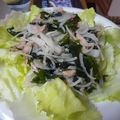 K/S's cooksnap of when they made ♡玉ねぎとワカメ,ツナ,サラダ☆.