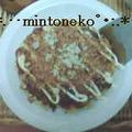 mintoneko's cooksnap of when they made ちくわ入り、お好み焼き風.