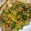 owanchan's cooksnap of when they made アボカドとスパムとほうれん草の炒め物.
