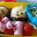 青空レモン's cooksnap of when they made キャラ弁☆たけのこちゃん弁当♪.