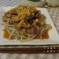 Drako's cooksnap of when they made ☆豚ともやしのネギソースがけ☆.