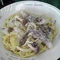 しおとも's cooksnap of when they made 濃厚☆真っ白なきのこパスタ.