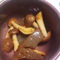 まな姫's cooksnap of when they made しめじとこんにゃくのピリ辛炒め.