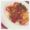 あやりんしろたん's cooksnap of when they made トマトとアボカドとアンチョビの冷製パスタ.
