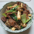 おひさま太陽's cooksnap of when they made 牛肉としめじの炒め物.