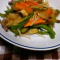 joe’s's cooksnap of when they made 青じそドレッシングDEチンジャオロース.