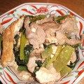 こぐま母's cooksnap of when they made 小松菜と厚揚げ・豚肉の炒め物.