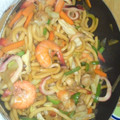 花嫁準備＠千葉's cooksnap of when they made 海鮮焼きうどん.