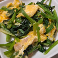 ヨシヨッシー's cooksnap of when they made めんつゆマヨで♪ほうれん草ベーコン卵炒め.