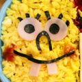 ヤマト＊。's cooksnap of when they made ★キャラ弁　スポンジボブ★.