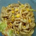 さぁ★たぁ★'s cooksnap of when they made 大葉にんにく醤油で焼きうどん(明太子入).