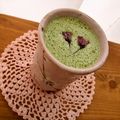 ルリナ's cooksnap of when they made 春色✿桜 抹茶ラテ.