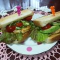 ☆むさし☆'s cooksnap of when they made ベジタブルバーガー☆アボガドと豆腐サンド.