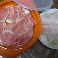 まみんちよ's cooksnap of when they made 豚バラ肉と野菜のクッキングペーパー蒸し.
