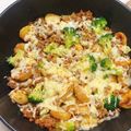 クックL65TLO☆'s cooksnap of when they made 【動画有】ひき肉とじゃがいものチーズ焼き.