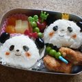 そうたママン's cooksnap of when they made 黒豆で簡単♪パンダおにぎり☆キャラ弁☆.