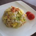 ねずこう's cooksnap of when they made 鮭フレークで簡単♪鮭マヨ・レタス炒飯.