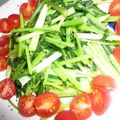 しゅんぺいのママ's cooksnap of when they made 炒めた水菜のシャキシャキサラダ.