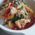 hinaたん's cooksnap of when they made パプリカ・にらの彩り卵炒め.
