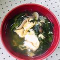 meiのﾏﾏ's cooksnap of when they made うちスープ♪ほうれん草のかき玉汁.