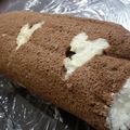 iyo＊'s cooksnap of when they made ノンバター☆ホワイトショコラロールケーキ.