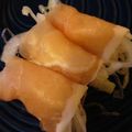 みかん主婦's cooksnap of when they made 新玉ねぎのレンジ蒸し、生ハムのせ。.