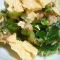 熊人すみこ's cooksnap of when they made ニンニクの葉のツナサラダ.