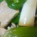 熊人すみこ's cooksnap of when they made 台湾家庭料理☆葉にんにく＆豚ヒレの炒め☆.