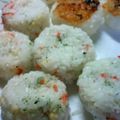 えまっちママ's cooksnap of when they made お弁当に　◎海老天風おにぎり◎.