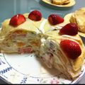 こうじぷりお's cooksnap of when they made フルーツたっぷり♡ミルクレープ.