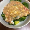 あやママ99's cooksnap of when they made ❂ブロッコリーのカニ玉あんかけ❂.