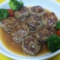 あらん★'s cooksnap of when they made ひき肉甘辛だんご.