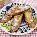 在宅勤務のおじさん's cooksnap of when they made 簡単♪フレンチトースト☆フランスパンで☆.
