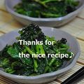 ruruchirin's cooksnap of when they made ＜明日葉＞あしたばの胡麻和え.