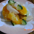 妙香ママ's cooksnap of when they made ほたてとオレンジのおろし和え.